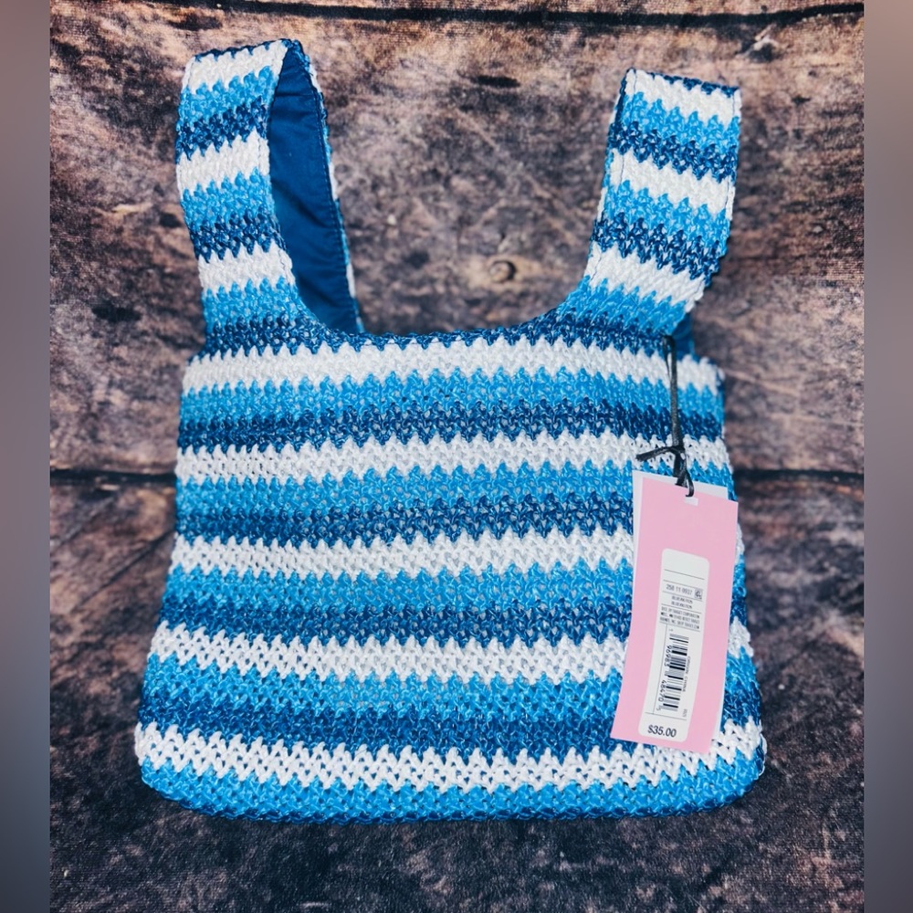Chevron Print Striped Satchel -Future Collective w/ Alani Noelle (MSRP $35) NEW